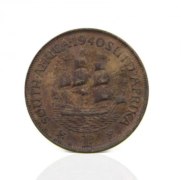 () Монета ЮАР (Южная Африка) 1940 год   &quot;&quot;   Серебрение  VF